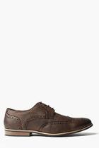 Boohoo Brown Brogues With Perforated Detailing