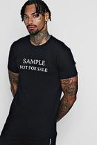 Boohoo Sample Not For Sale Slogan T-shirt