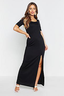 Boohoo Petite Cap Sleeve Maxi Dress