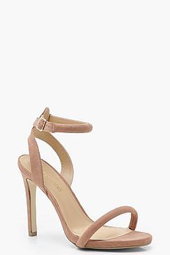 Boohoo Skin Tone Two Part Heels