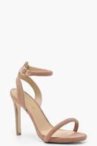 Boohoo Skin Tone Two Part Heels
