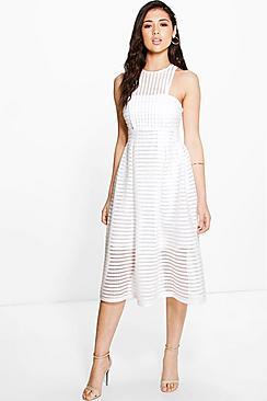 Boohoo Boutique Leah Shaped Neck Prom Dress