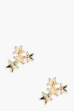Boohoo Megan Star Cluster Earrings