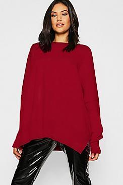 Boohoo Oversized Balloon Sleeve Knitted Sweater