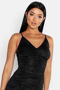Boohoo Ruched Front Cami Top