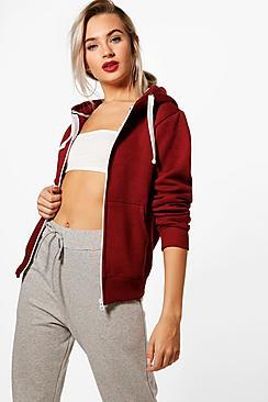 Boohoo Aria Zip Through Hoody