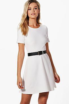 Boohoo Amelia Skater Dress