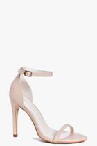 Boohoo Robyn Two Part Sandal Nude