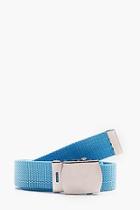 Boohoo Webbing Belt With Covered Buckle
