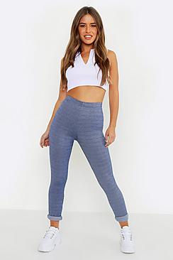 Boohoo Petite Denim Look Legging