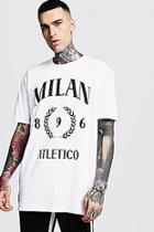 Boohoo Oversized Milan Print T-shirt