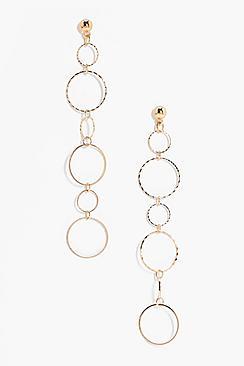 Boohoo Georgina Multi Layered Hoop Earrings