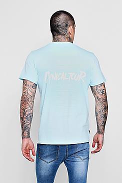 Boohoo Tour Back Print Tee