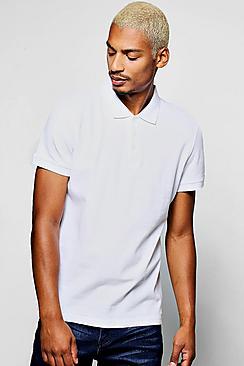 Boohoo Short Sleeve Pique Polo