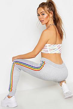 Boohoo Rainbow Side Stripe Jogger