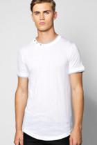 Boohoo Short Sleeve Muscle Fit Knitted T Shirt White