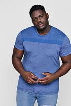 Boohoo Big And Tall Stripe Panel T-shirt