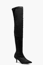 Boohoo Jessica Pointed Kitten Heel Over The Knee Boots