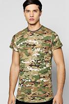 Boohoo Camo Print T Shirt