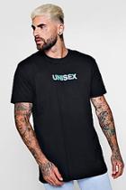Boohoo Oversized Unisex Print Crew Neck T-shirt