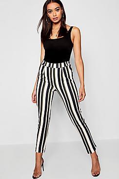 Boohoo Stripe Tailored Trouser
