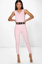 Boohoo Lila Tailored Stretch Jumpsuit
