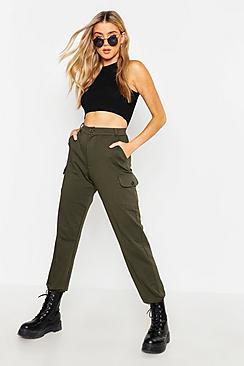 Boohoo Jersey Cargo Trousers