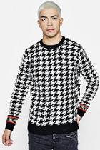 Boohoo Dog Tooth Jumper