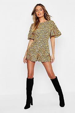 Boohoo Leopard Print Playsuit