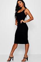 Boohoo Charley Sqaure Neck Lion Emblem Midi Dress