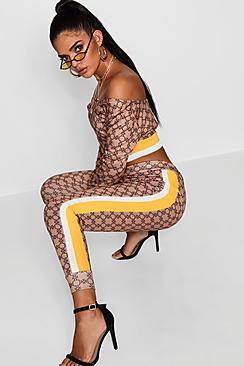 Boohoo Maria All Over Print Detail Jogger
