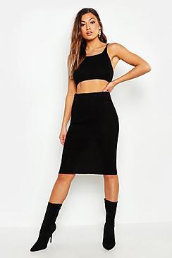 Boohoo Knitted Midi Skirt Co-ord