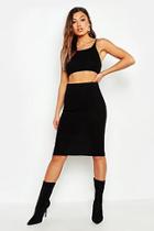 Boohoo Knitted Midi Skirt Co-ord