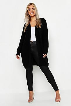 Boohoo Plus Knitted Chunky Oversized Cardigan