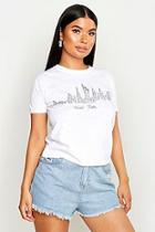 Boohoo Petite New York Skyline T-shirt