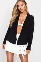 Boohoo Eva Plunge Batwing Jacket