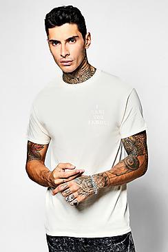 Boohoo I Made You Crew Neck Back Print T-shirt