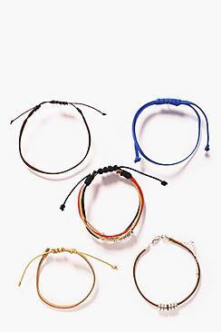 Boohoo Multipack Leather Bracelets