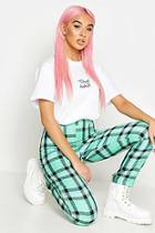 Boohoo Checked Tapered Woven Trouser