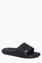 Boohoo Ridge Top Pool Slider Black