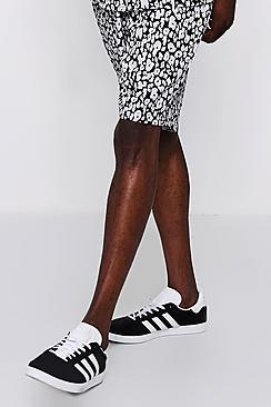 Boohoo Mono Leopard Print Drawstring Short Co-ord