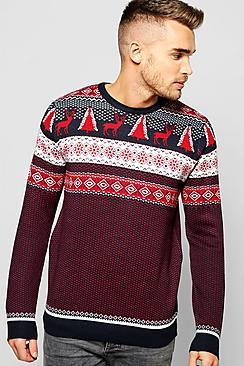 Boohoo Fairisle Christmas Jumper