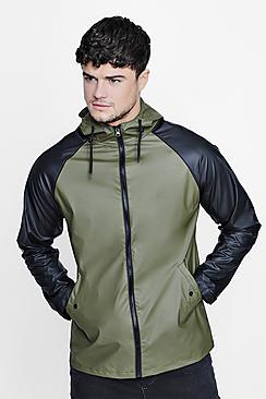 Boohoo Colour Block Hooded Jacket