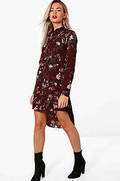 Boohoo Emma Floral Shift Dress