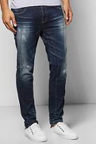 Boohoo Skinny Seamed Dark Wash Jean