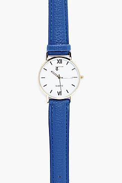 Boohoo Pu Strap Classic Watch