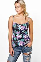 Boohoo Lola Printed Strappy Cami