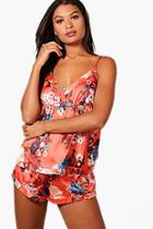 Boohoo Floral Print Cami & Shorts