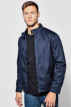 Boohoo Bonded Cotton Harrington Jacket