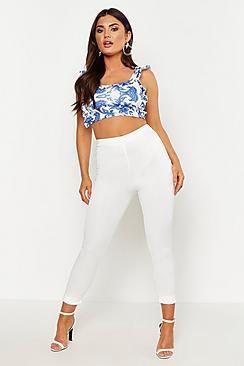 Boohoo High Waist Skinny Trousers